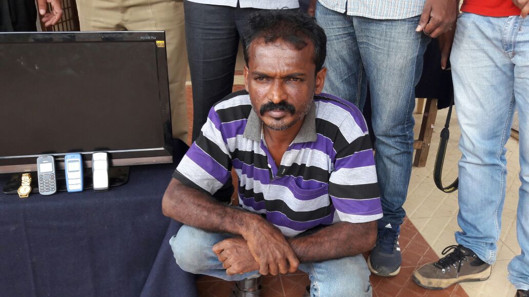 ವೀರಾಜಪೇಟೆ: ಕಳ್ಳನ ಬಂಧನ, ಸೊತ್ತು ವಶ